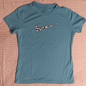 Blue nike shirt
